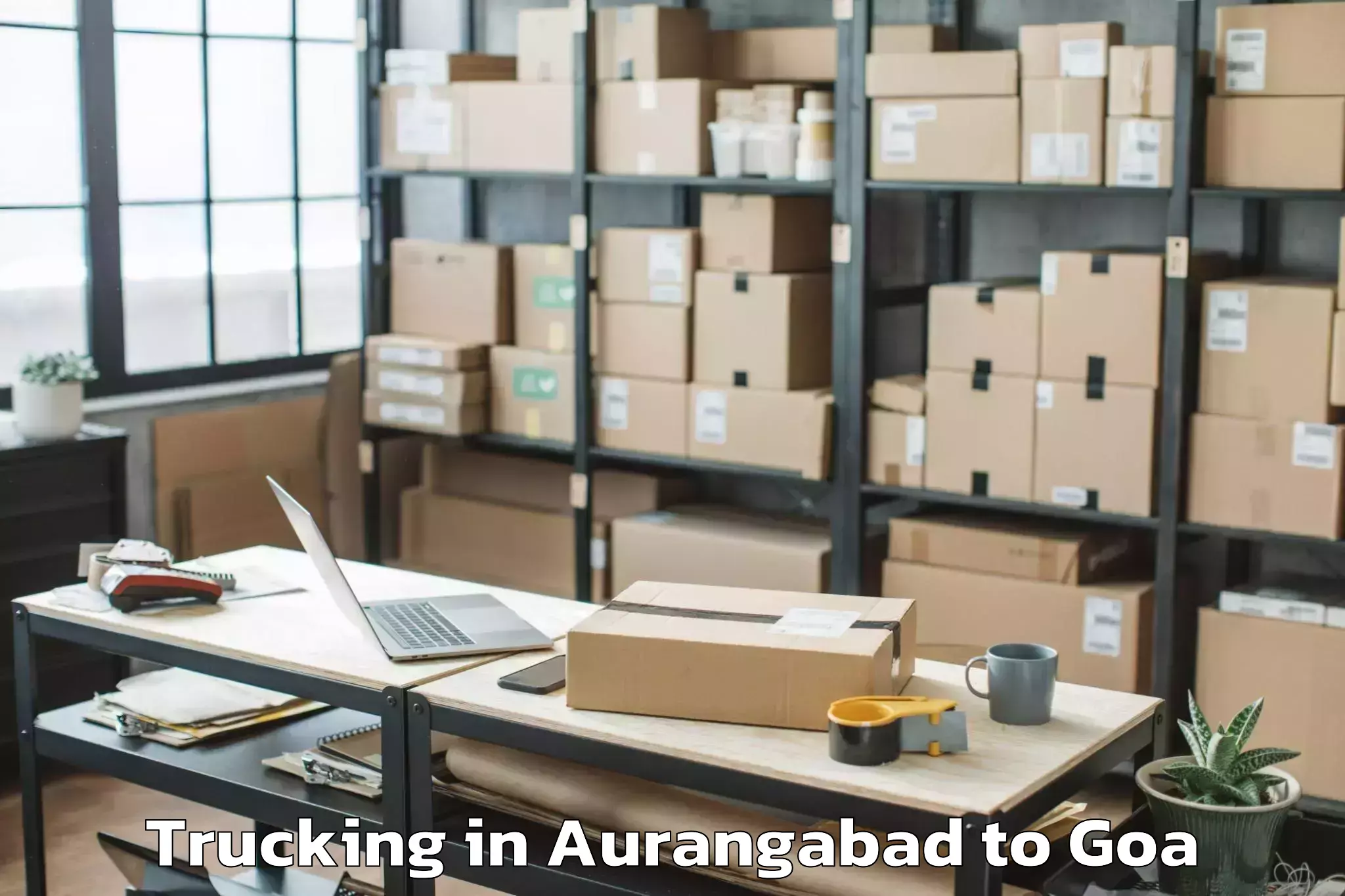 Book Aurangabad to Serula Trucking Online